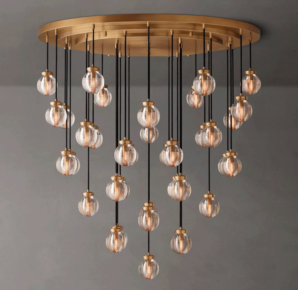 Pearl Round Chandelier Dia. 22