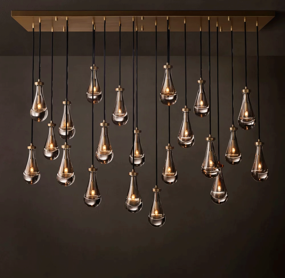 Rain Rectangular Chandelier L54