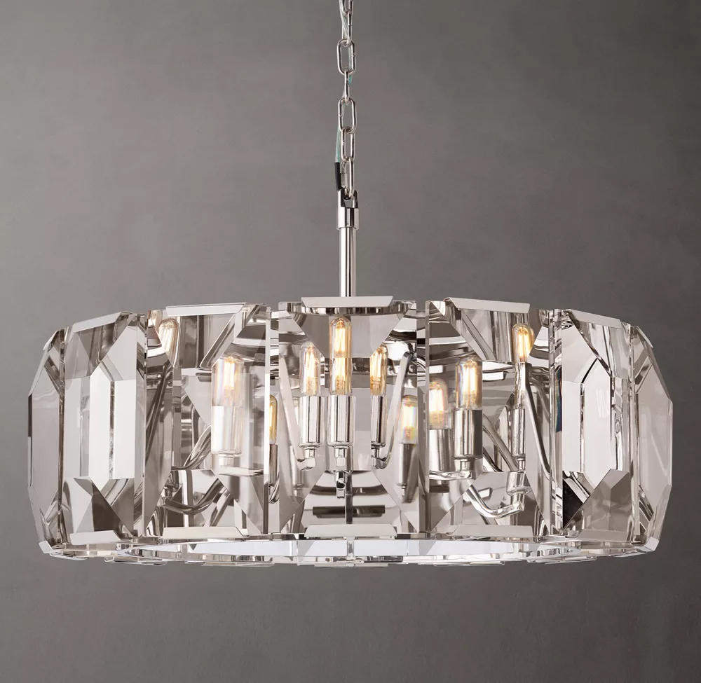 Harlow Crystal Round Chandelier Dia. 19