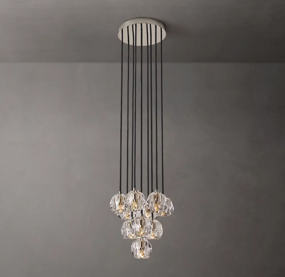 Boule Crystal Round Cluster Chandelier Dia. 14