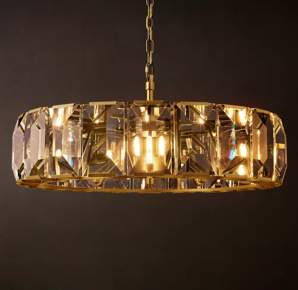 Harlow Crystal Round Chandelier Dia. 19