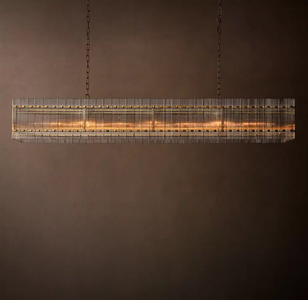 San Marco Rectangular Chandelier L72
