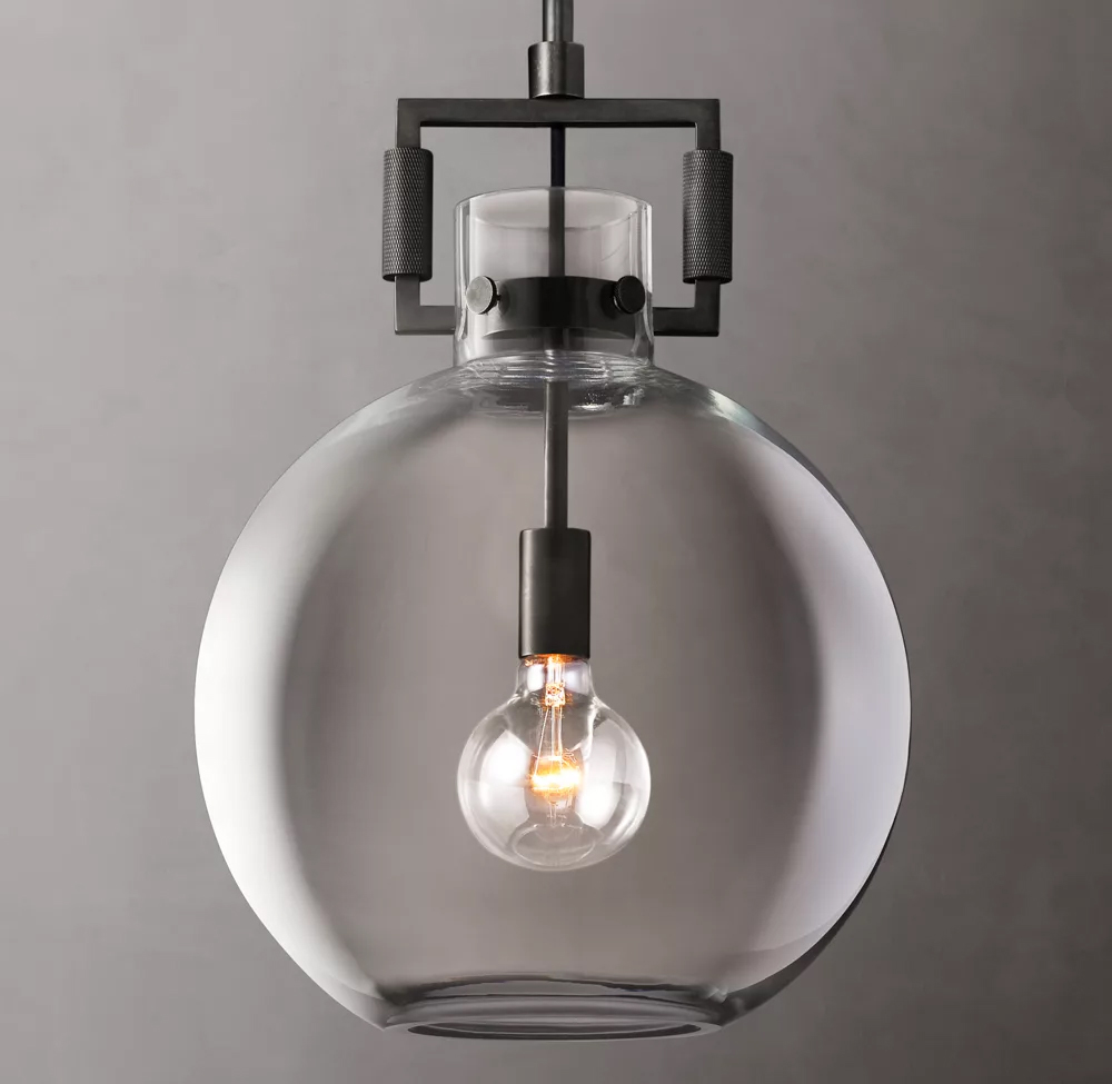 Machinist Glass Globe Pendant Lamp 10
