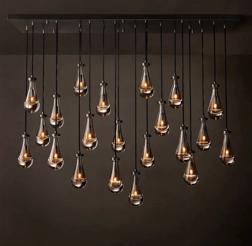 Rain Rectangular Chandelier L54
