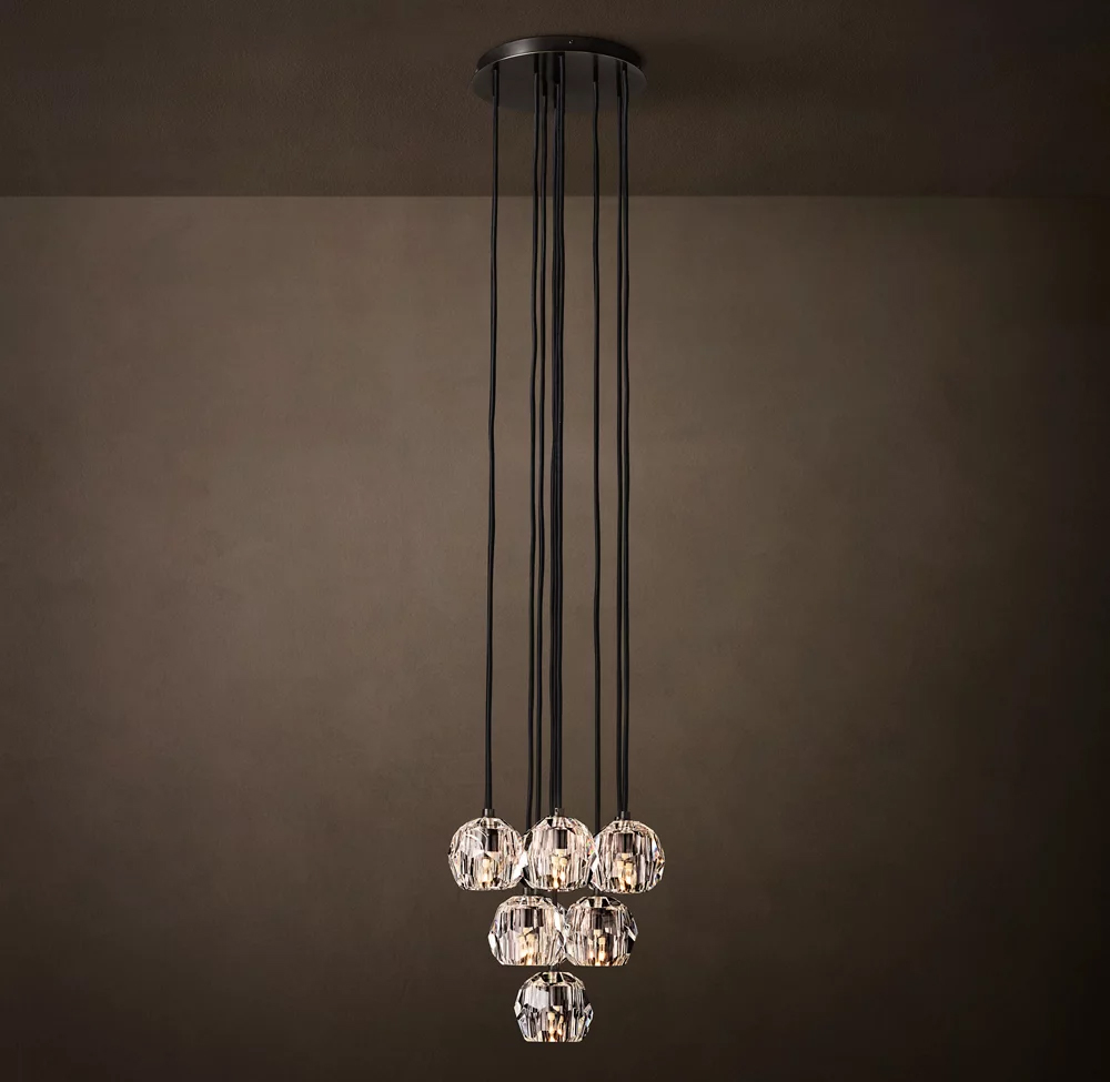 Boule Crystal Round Cluster Chandelier Dia. 14