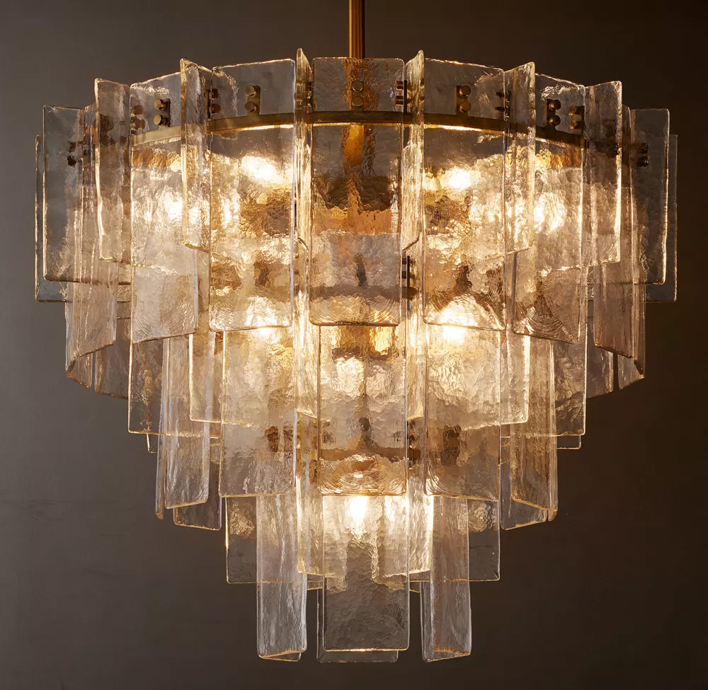 Lattice Tiered Round Chandelier Dia. 36