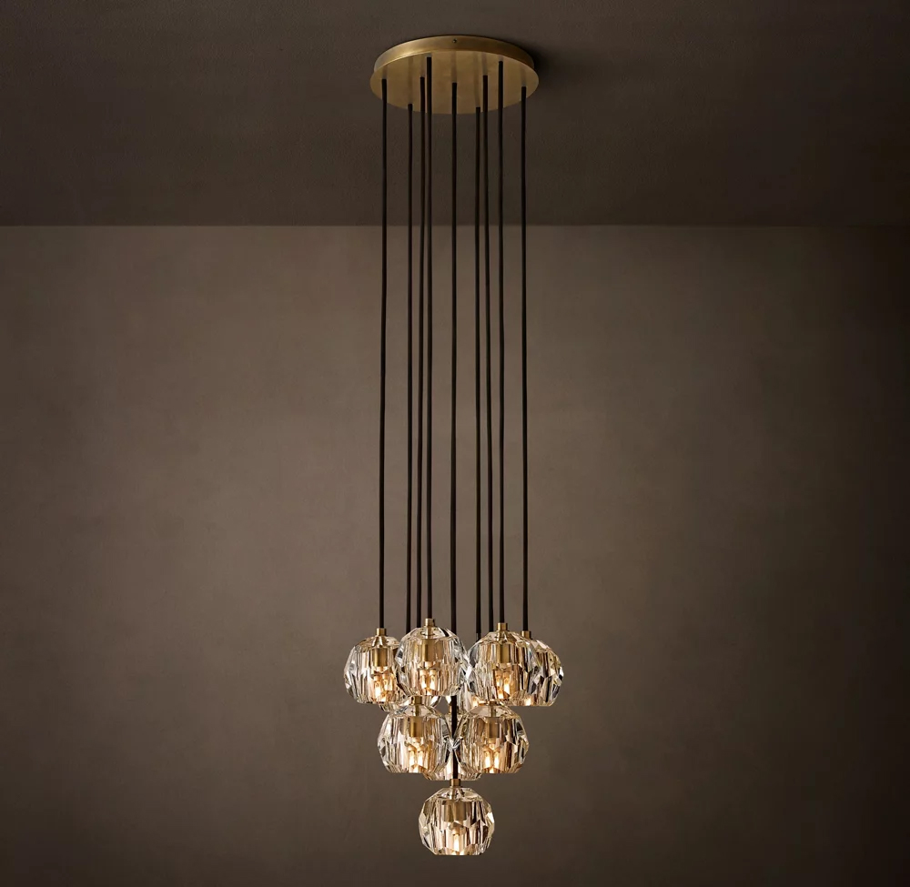 Boule Crystal Round Cluster Chandelier Dia. 14