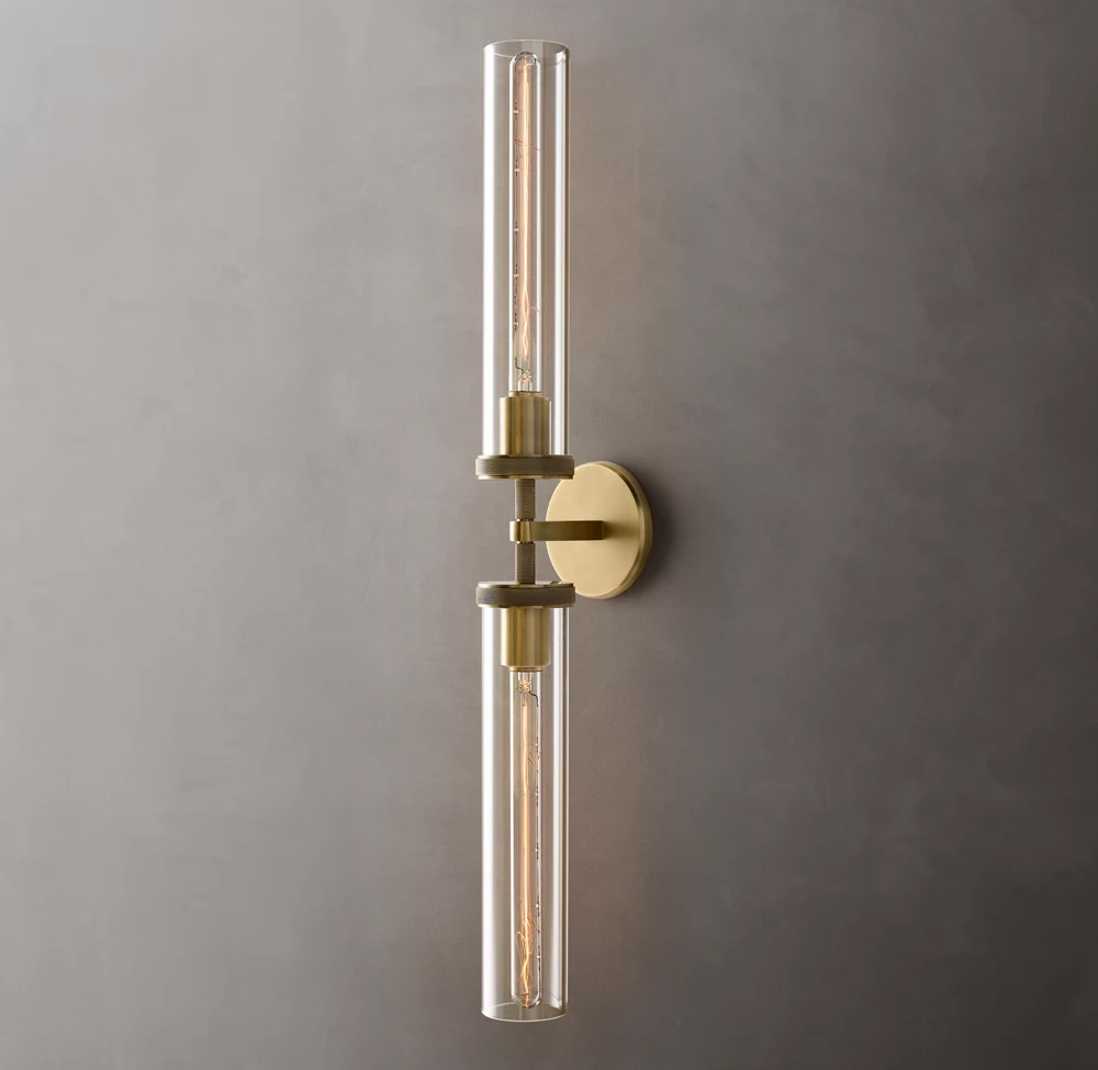 Lambeth Knurled Linear Wall Sconce H20