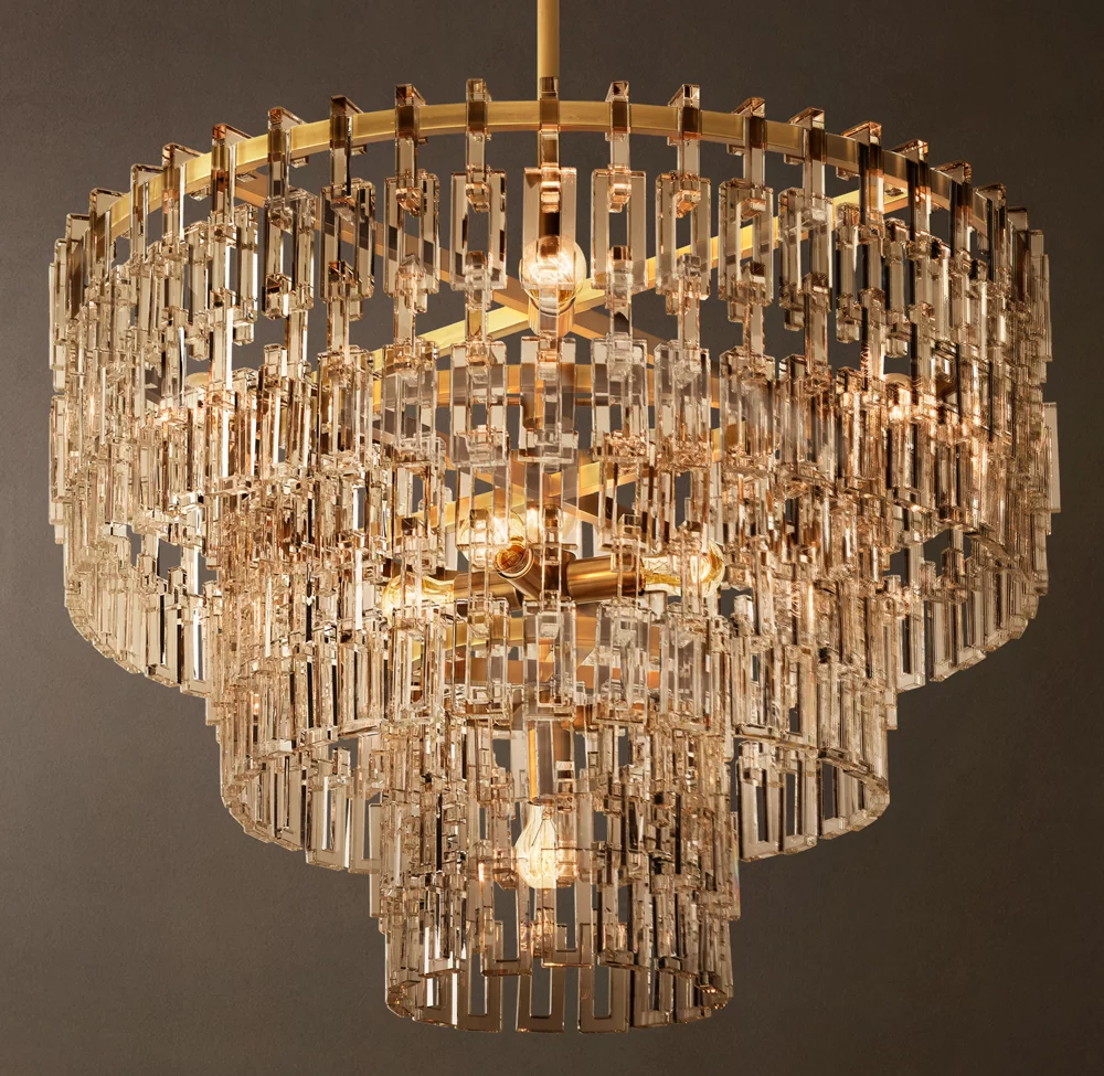 Rain Round Chandelier Dia. 18