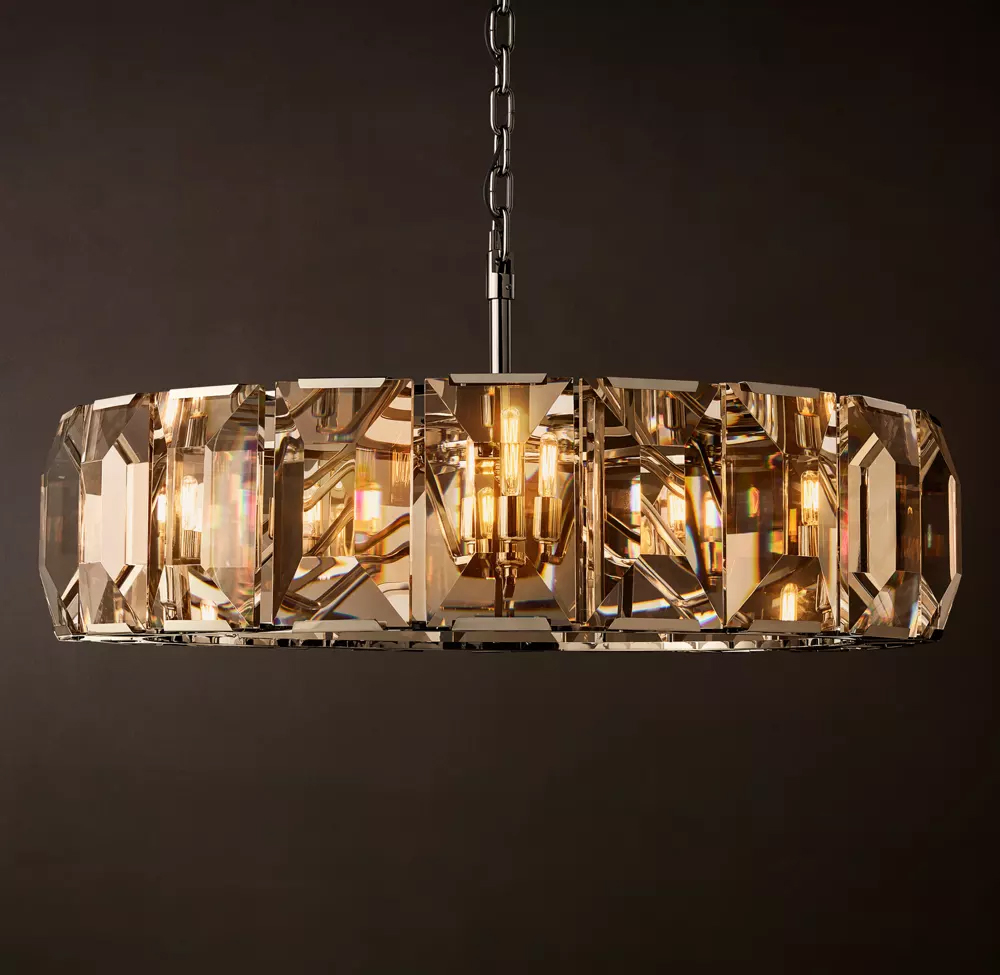 Harlow Crystal Round Chandelier Dia. 19