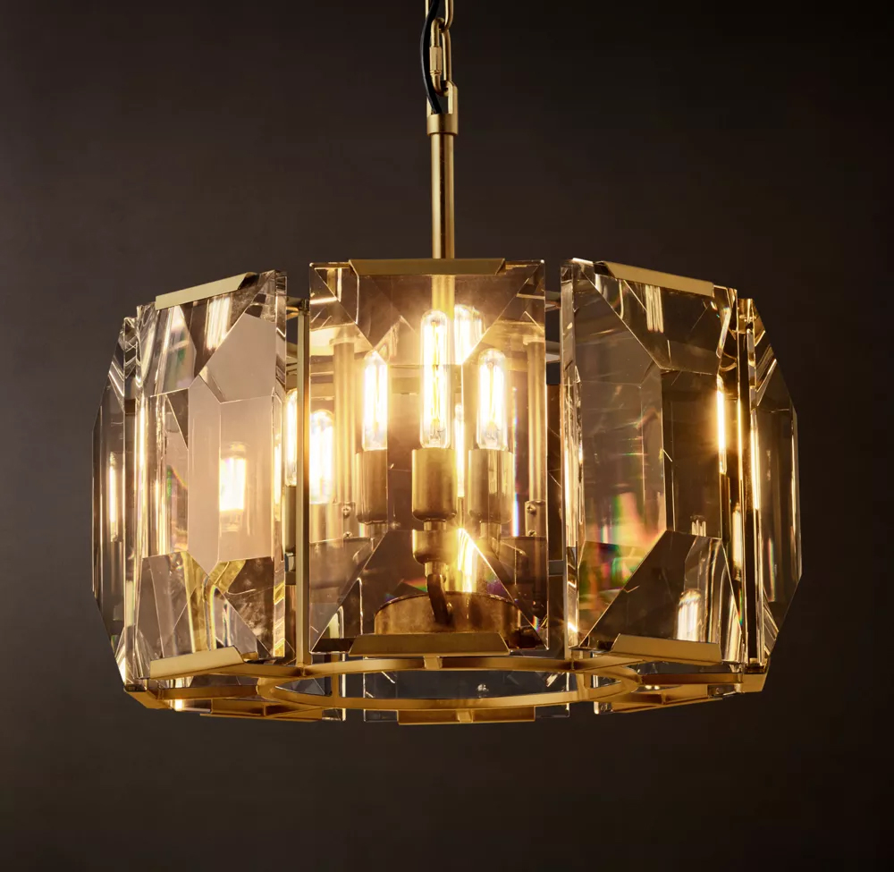 Harlow Crystal Round Chandelier Dia. 19