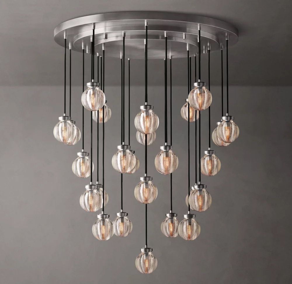 Pearl Round Chandelier Dia. 22