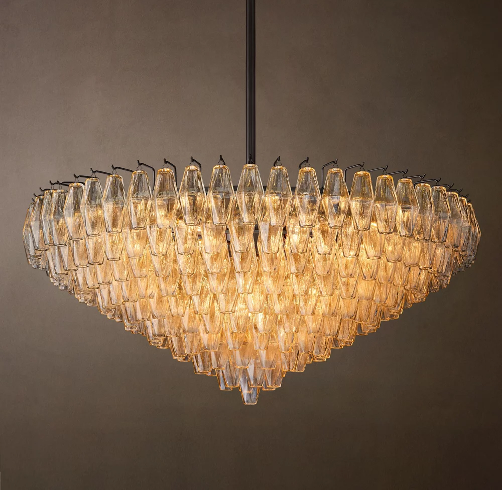 Rain Round Chandelier Dia. 18