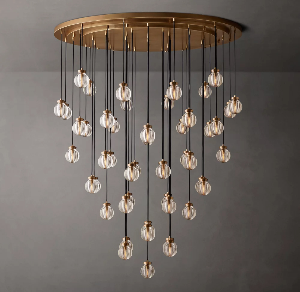 Pearl Round Chandelier Dia. 22