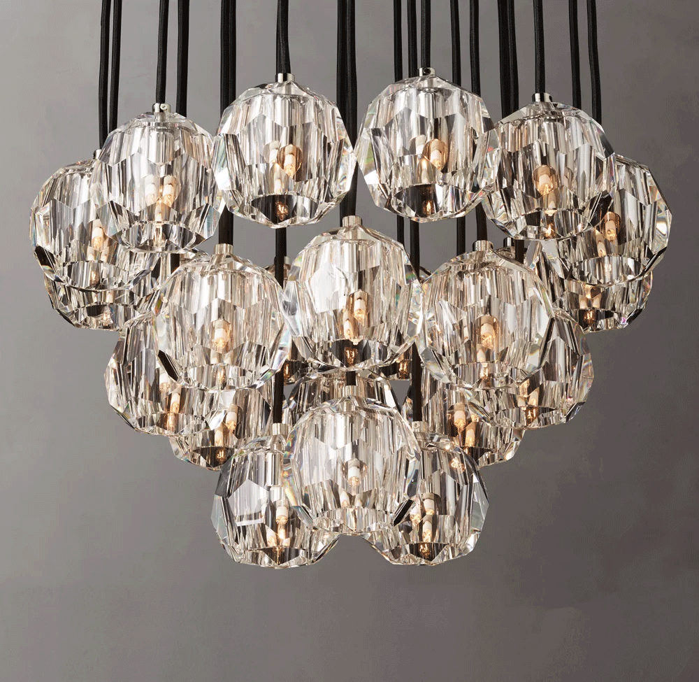 Boule Crystal Round Cluster Chandelier Dia. 14