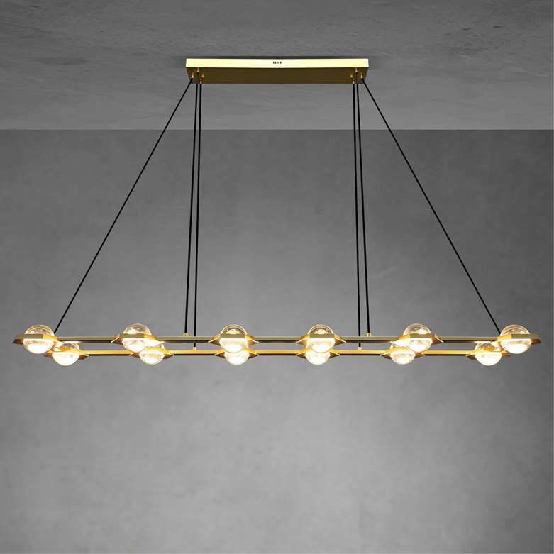 Éclatant Rectangular Chandelier L54