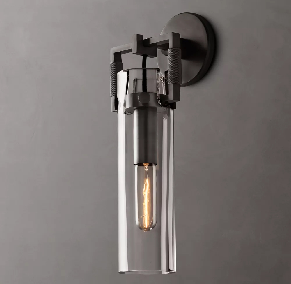 Machinist Cylinder Wall Sconce H12