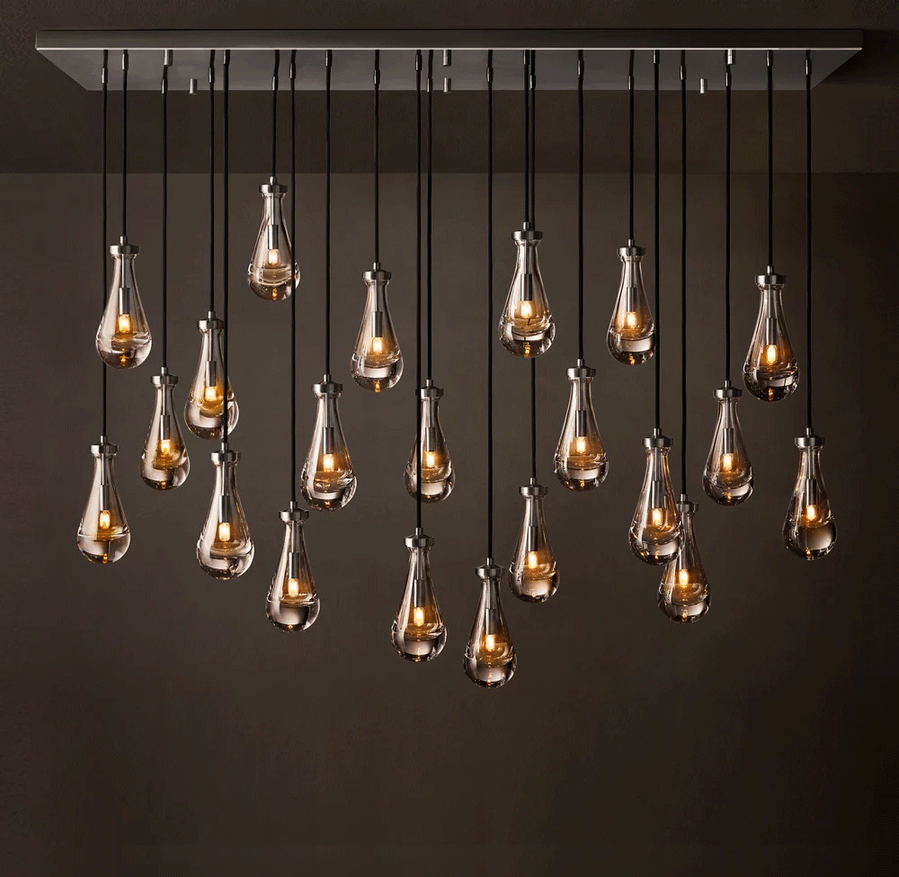 Rain Rectangular Chandelier L54