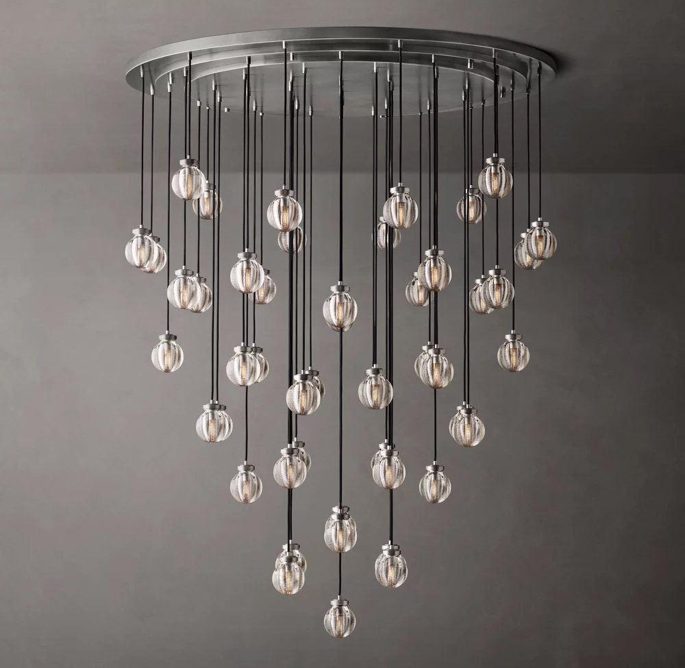 Pearl Round Chandelier Dia. 22