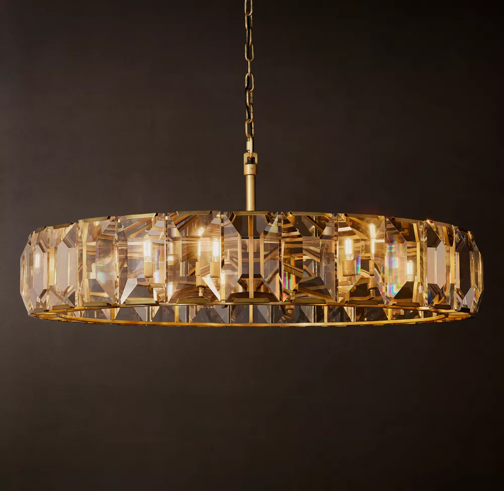 Harlow Crystal Round Chandelier Dia. 19