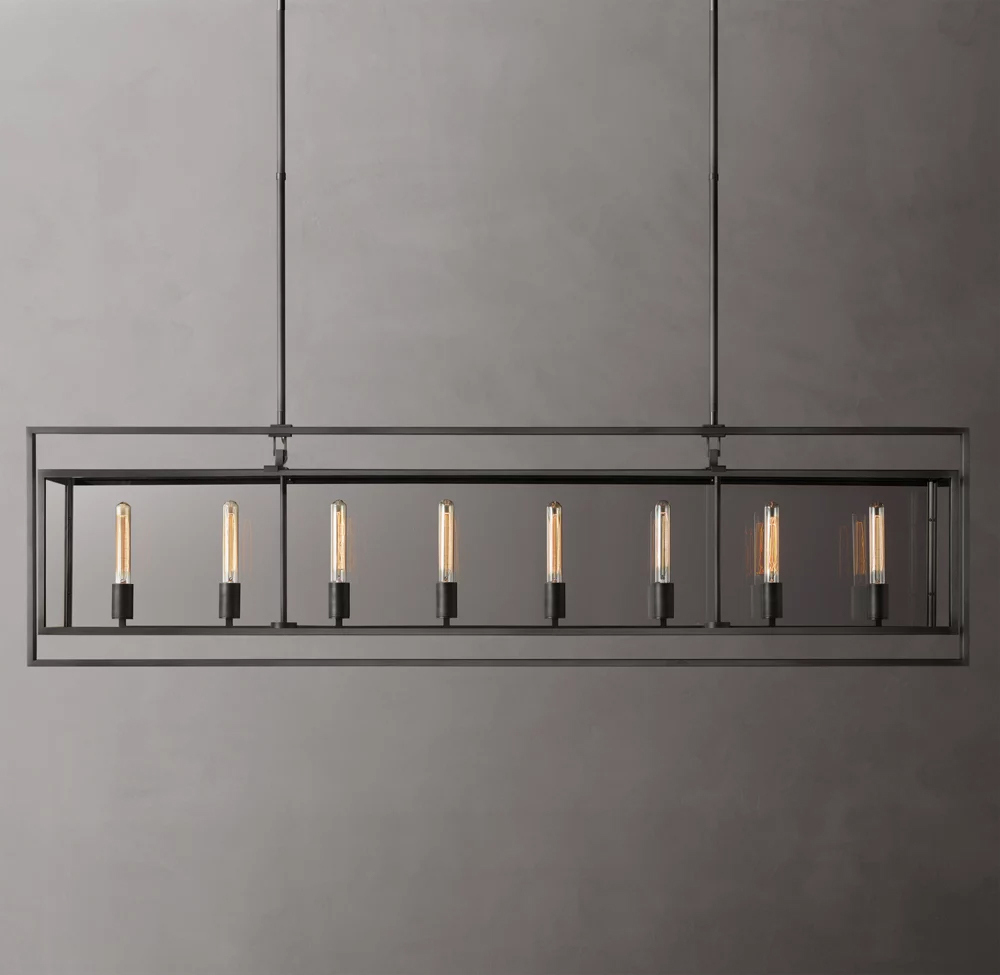 Beckman Rectangular Chandelier L54