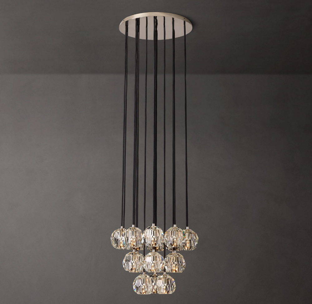 Boule Crystal Round Cluster Chandelier Dia. 14