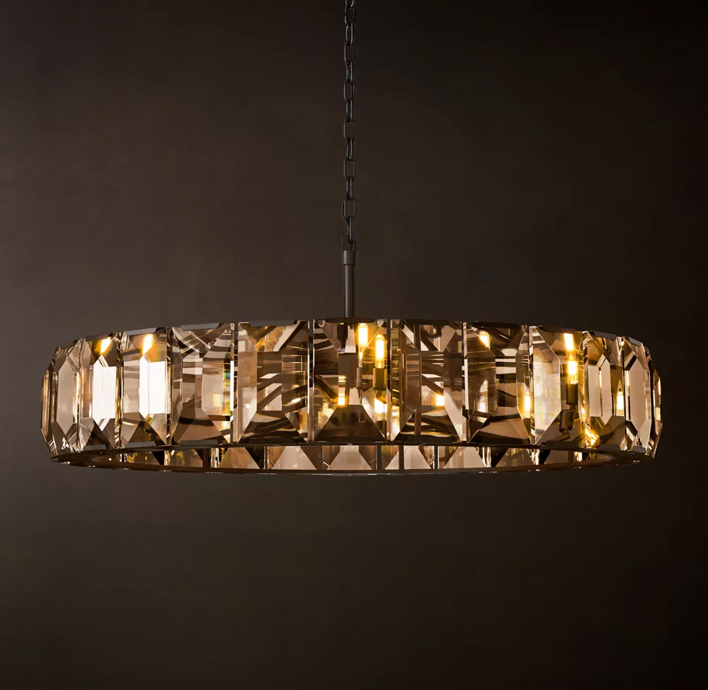 Harlow Crystal Round Chandelier Dia. 19