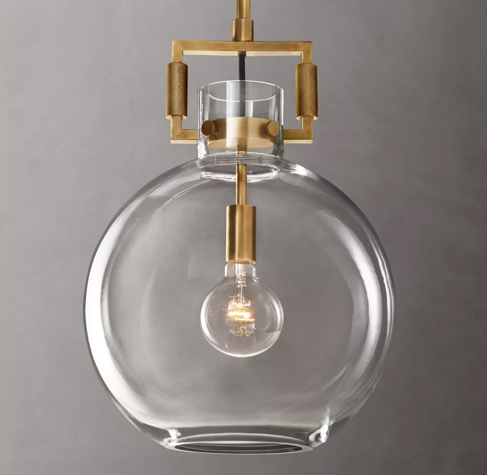Machinist Glass Globe Pendant Lamp 10