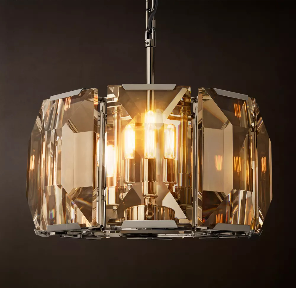 Harlow Crystal Round Chandelier Dia. 19