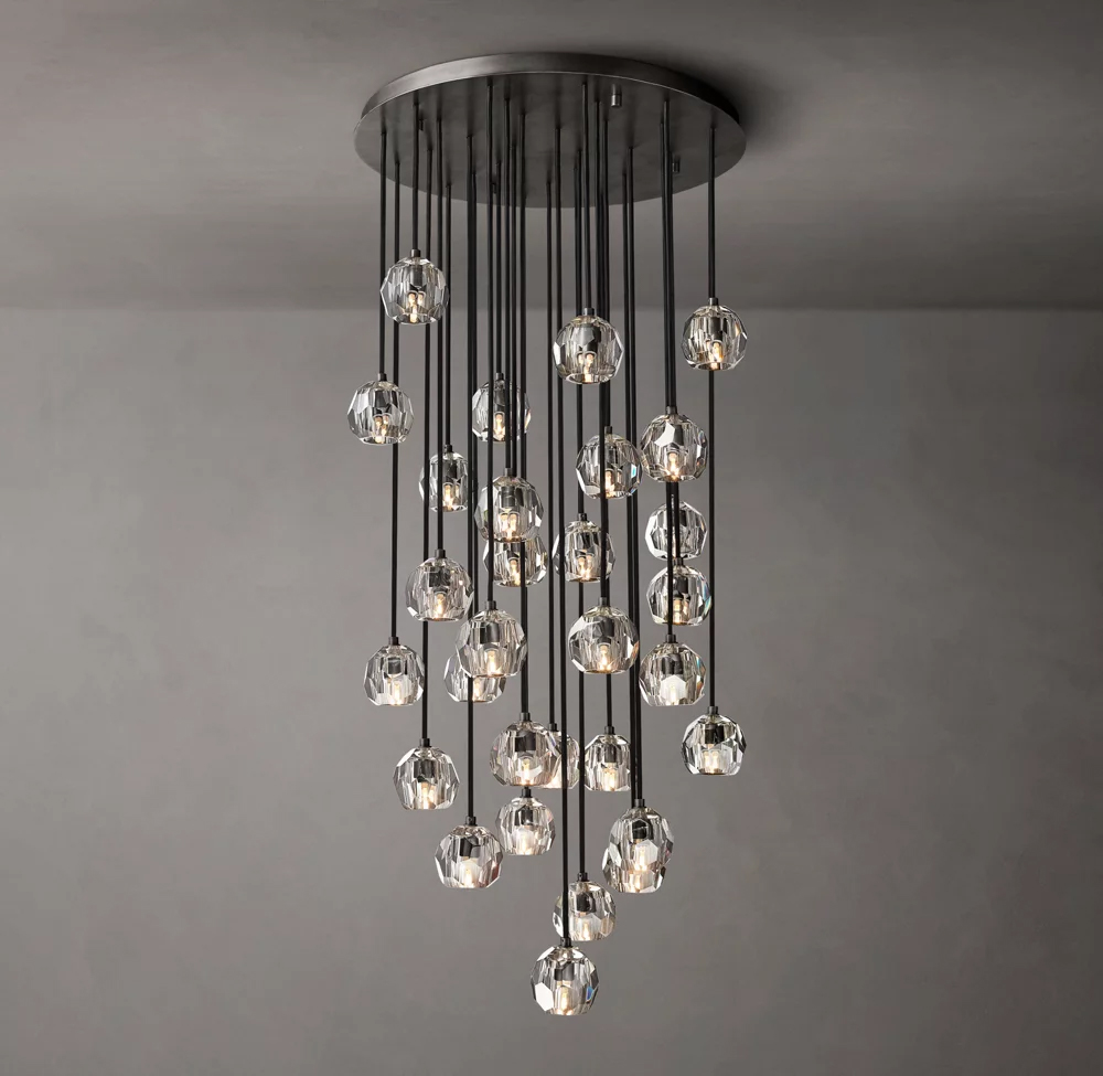 Boule Crystal Round Cluster Chandelier Dia. 14