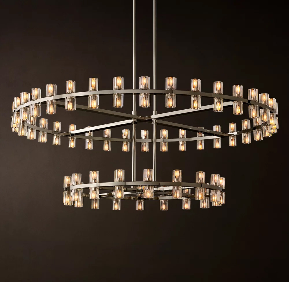 Arcachon Round 2-Tier Chandelier Dia. 60