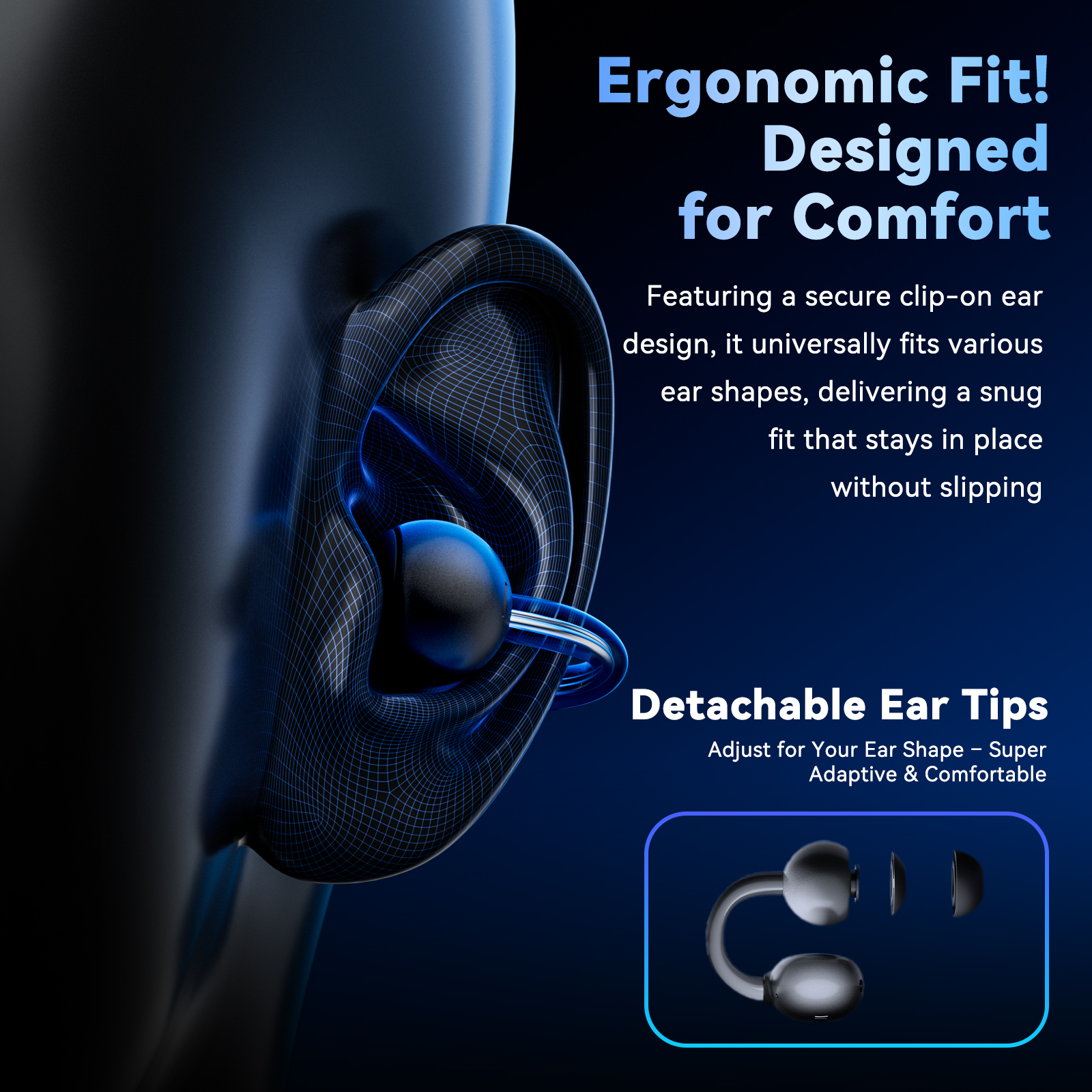 SANSUI W36 Clip Pro Earbuds - SANSUI