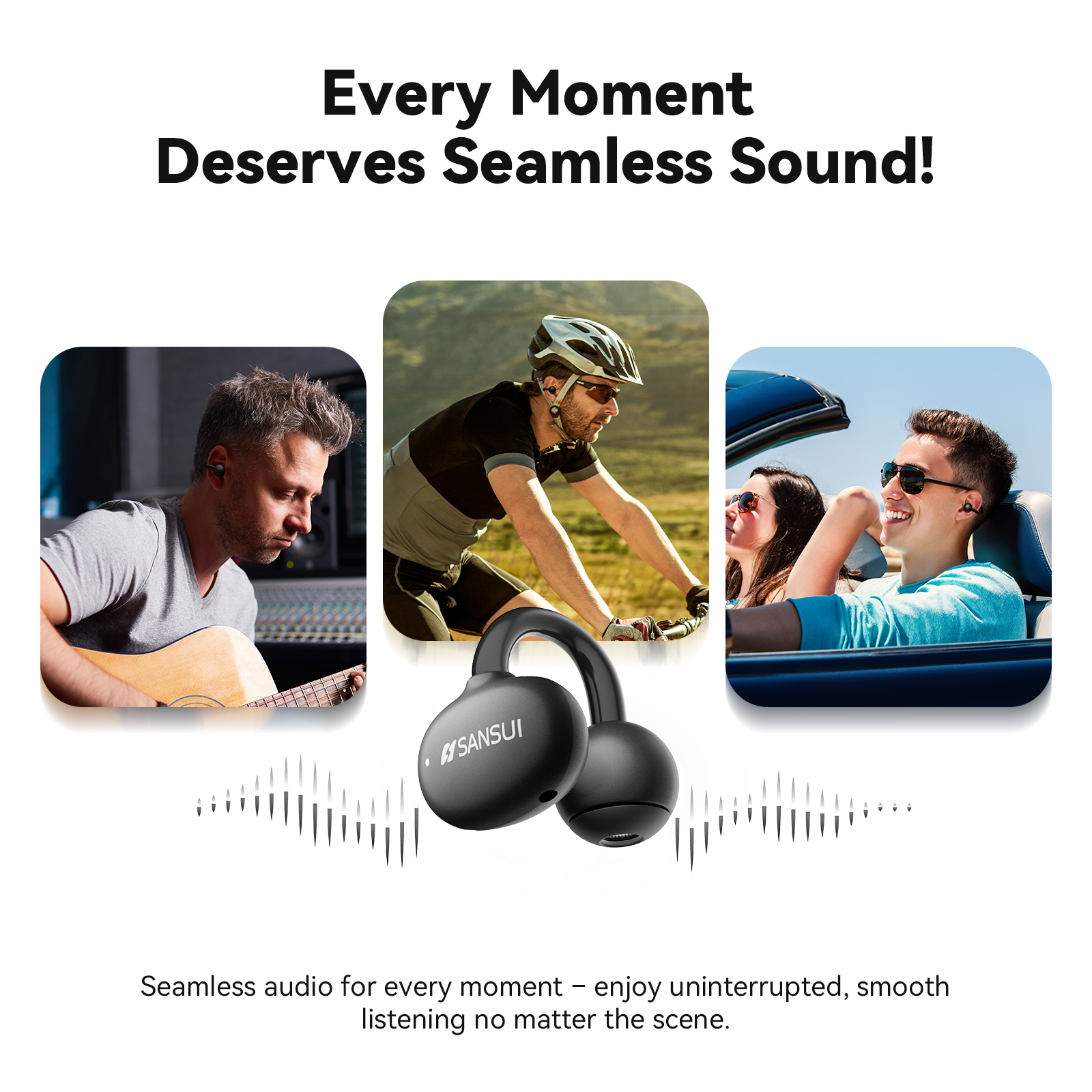 SANSUI W36 Clip Pro Earbuds - SANSUI