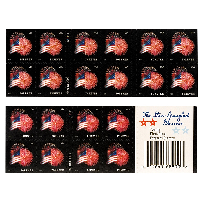 2014 Star-Spangled Banner books Forever®Stamp