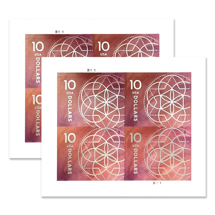 2023 $10 Floral Geometry Stamps