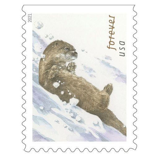 2021 Otter in the Snow Forever®Stamp