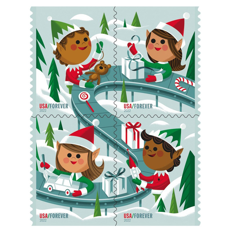 Big Sales! Christmas Collection Stamps,500 Pcs