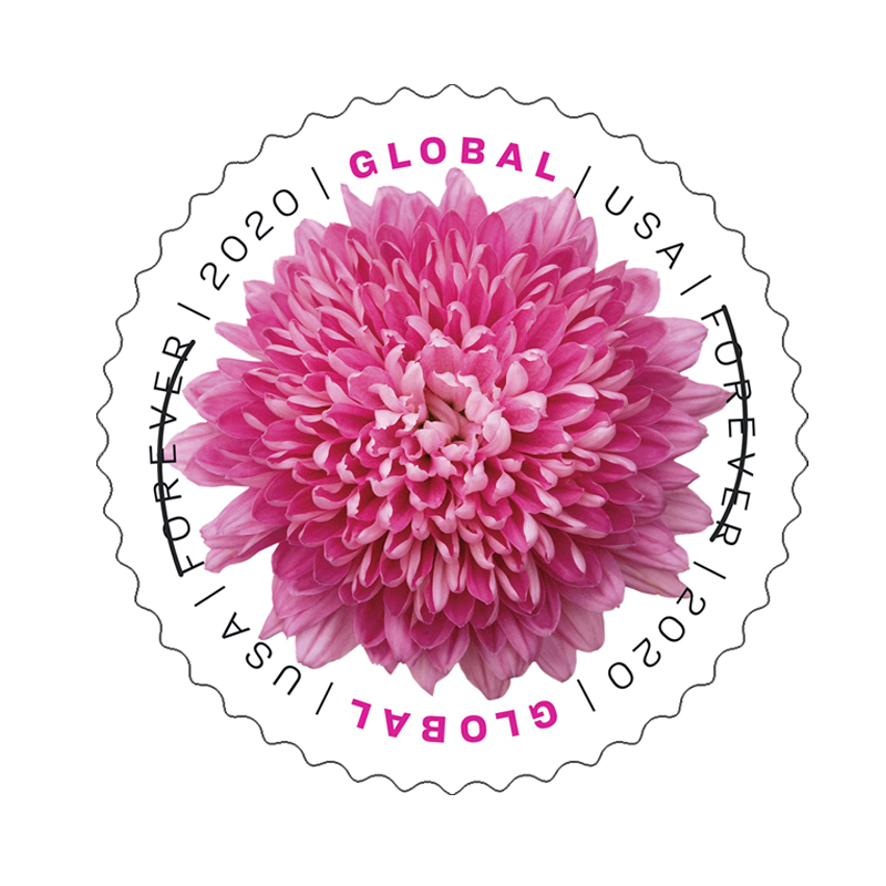 2020 Globe Chrysanthemum First-Class Mail International®