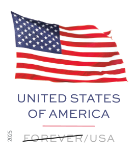 2025 U.S. Flag Stamps single-sided books
