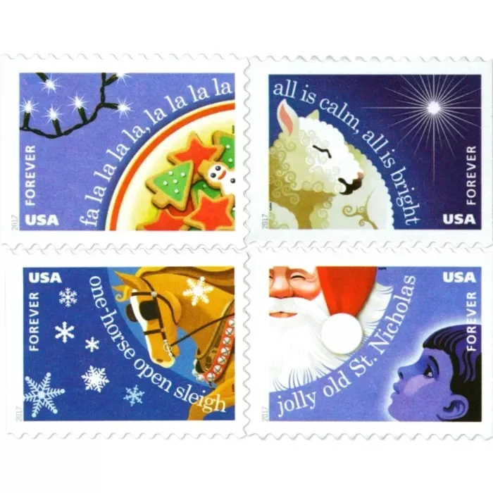Big Sales! Christmas Collection Stamps,500 Pcs