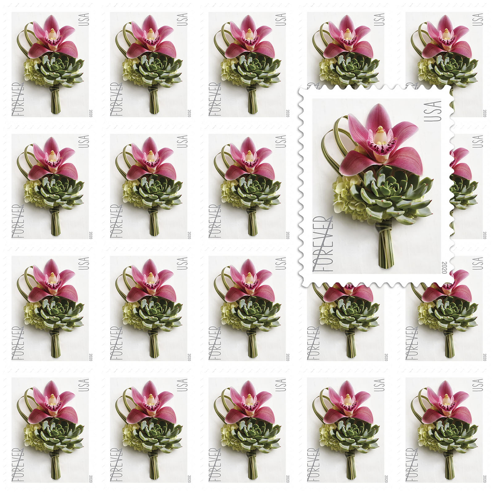 2020 Contemporary Boutonniere Forever®Stamp