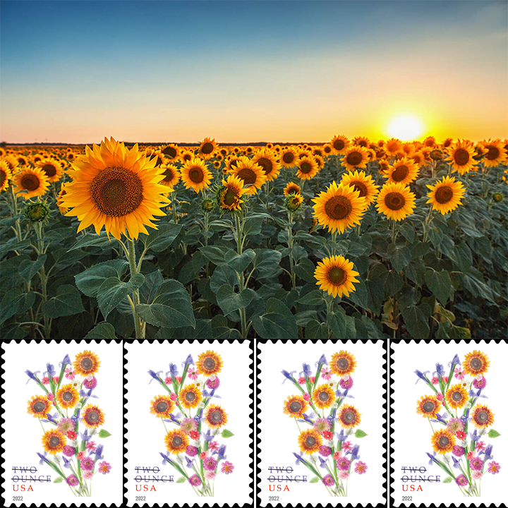 2022 Sunflower Bouquet Forever®Stamp