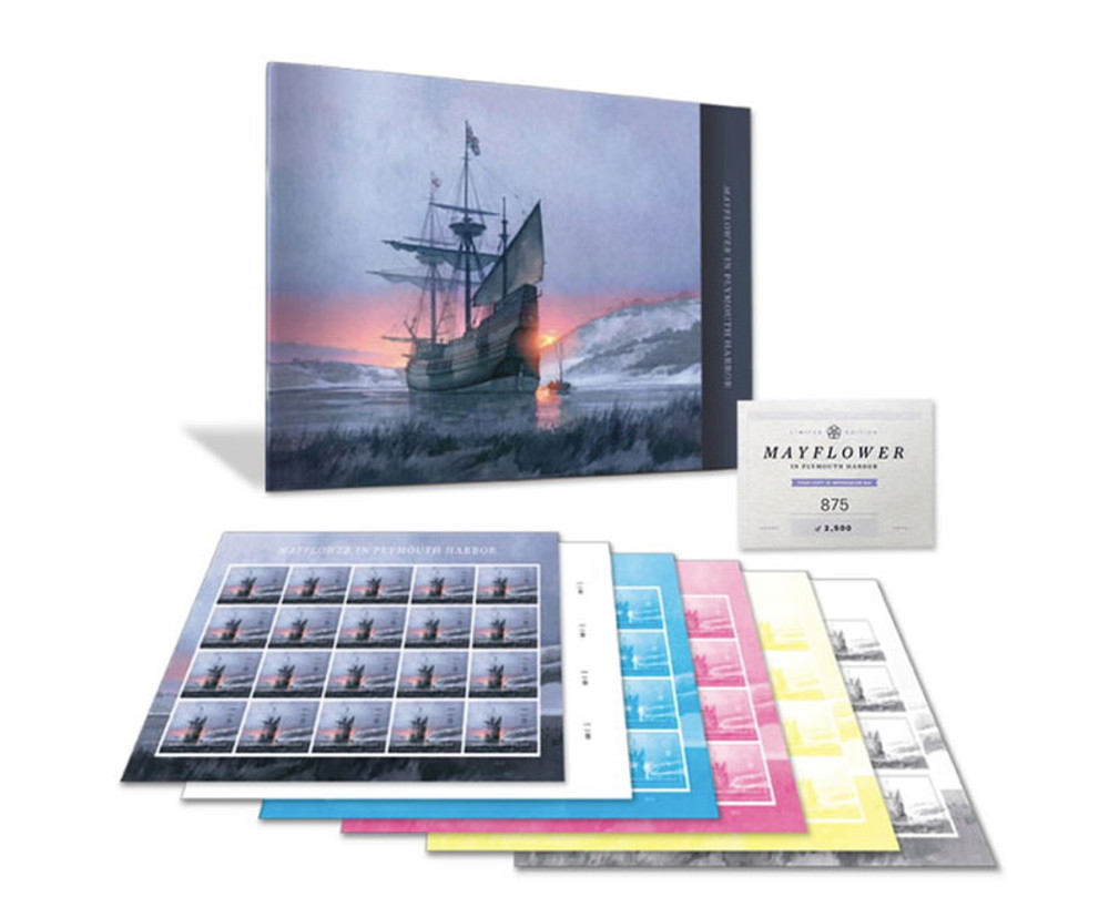 2020 Mayflower in Plymouth Harbor Stamps 100 PCS