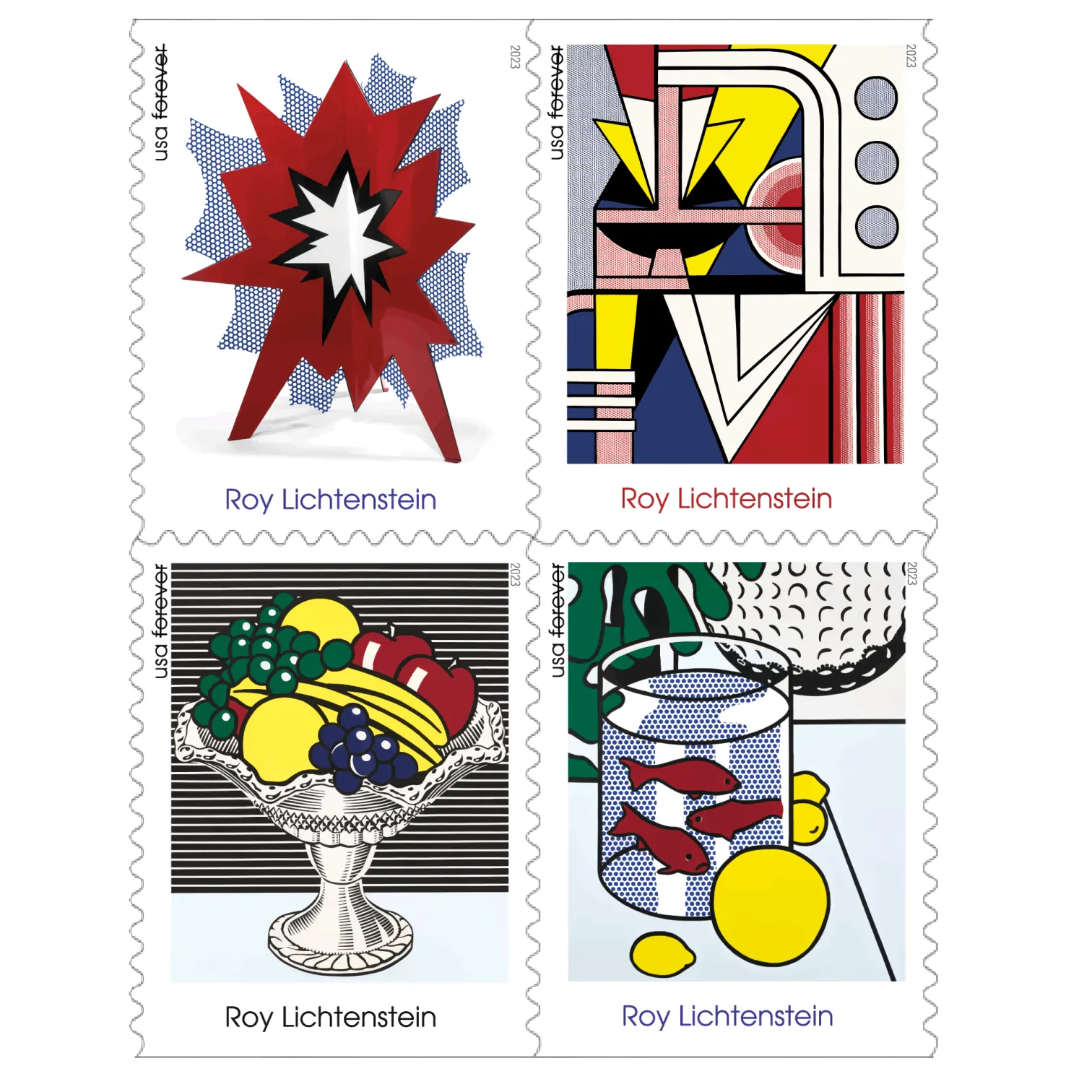 2023 Roy Lichtenstein Stamps