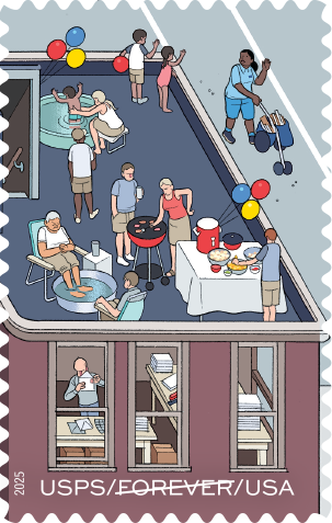 2025. 250 Years of Delivering Stamps 100 pcs