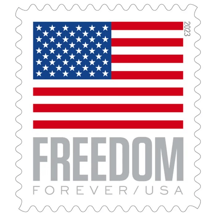 Big Sales! 5 U.S. Flag Stamps,5 Rolls/500 Pcs