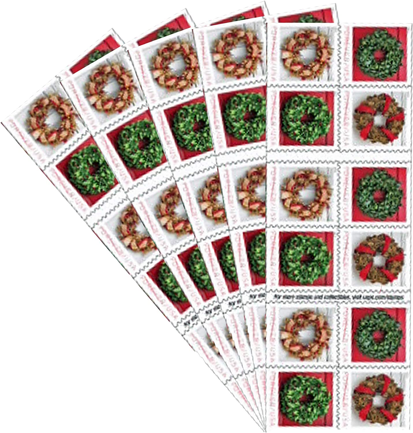 2019 Holiday Wreaths Christmas Stamps