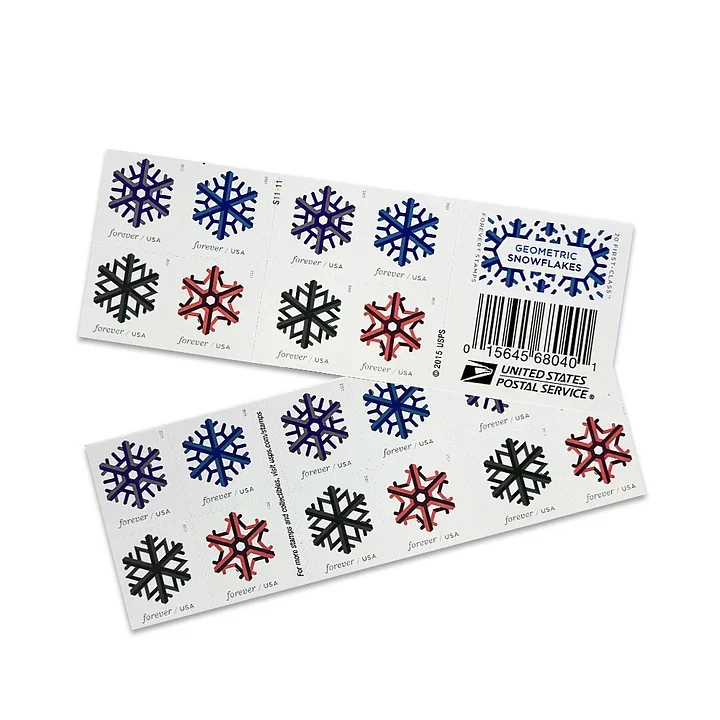 2015 Geometric Snowflake stamps