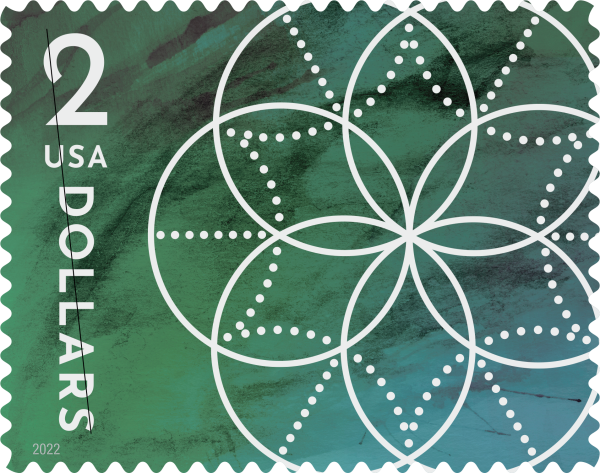 2022 $2 Floral Geometry Stamps