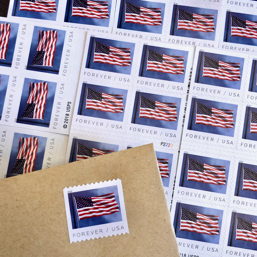 2019 U.S. Flag Forever Stamps 50 Rolls